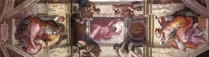 Michelangelo Buonarroti The ninth bay of the ceiling